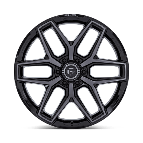 18x9 Fuel Off-Road FC854 Flux Gloss Black Brushed Gray Tint Wheel 6x5.5 (30mm)