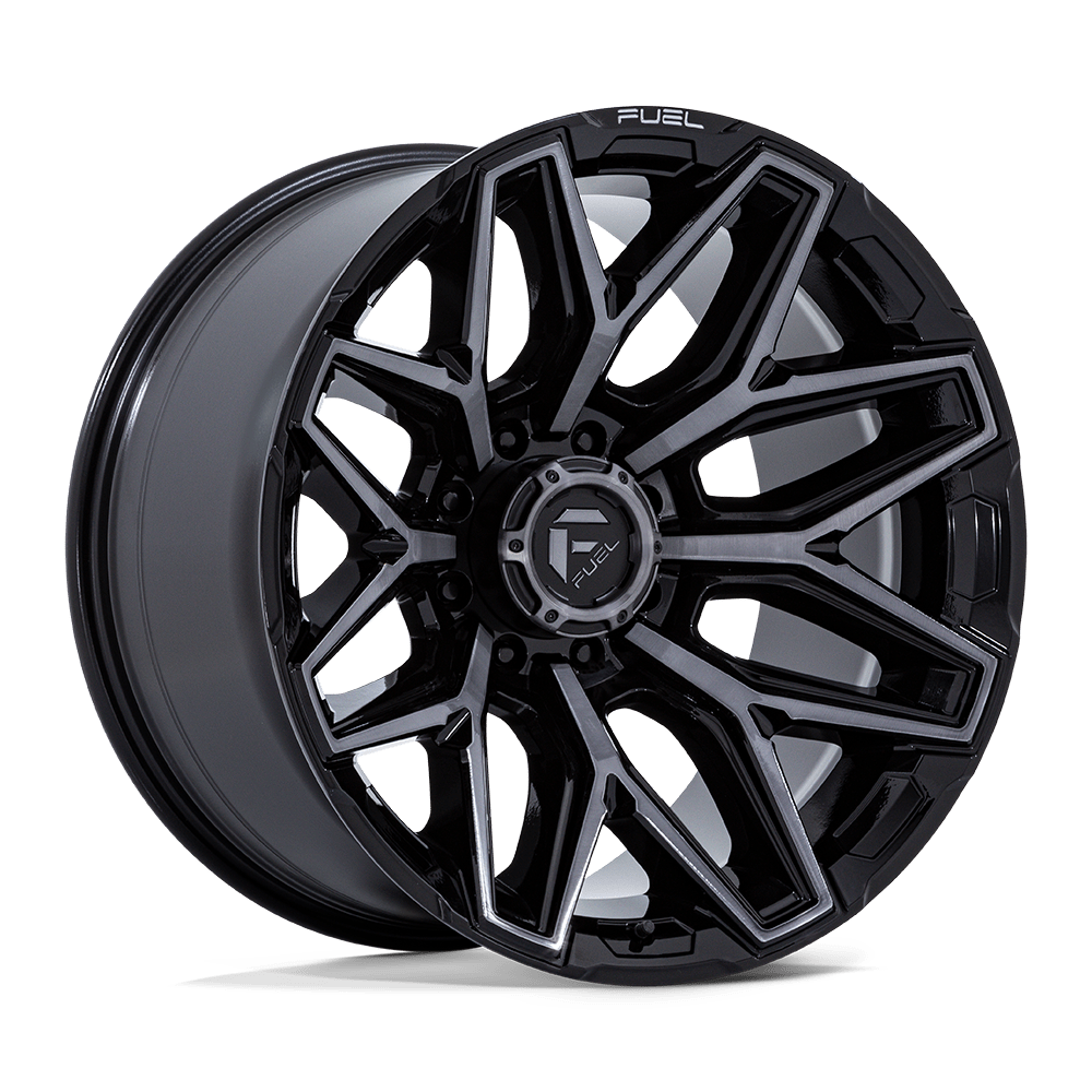 20x9 Fuel FC854 Flux Gloss Black Brushed Face With Gray Tint Wheel 8x170 (1mm)