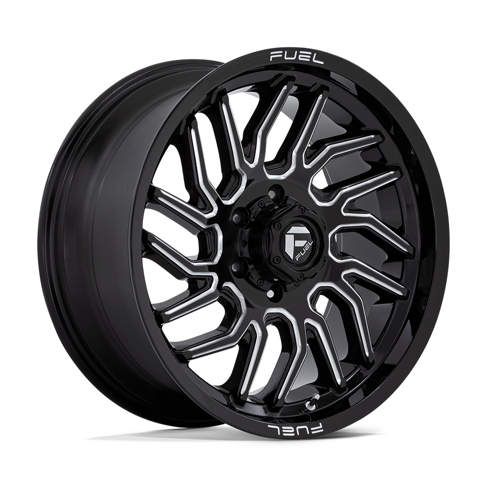 20x9 Fuel D807 Hurricane Gloss Black Milled Wheel 6x135 (20mm)