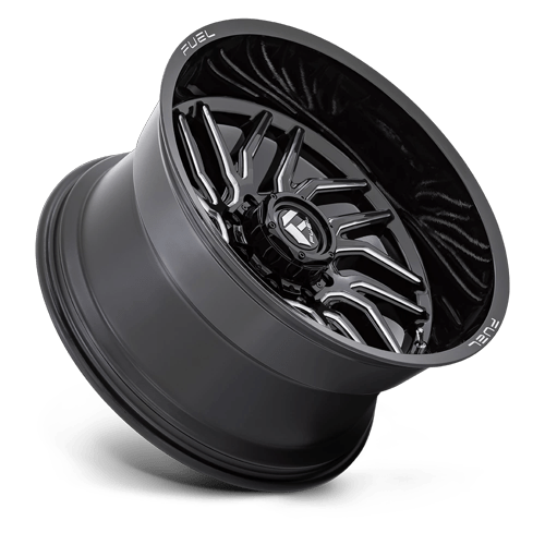 24x12 Fuel Off-Road D807 Hurricane Gloss Black Milled Wheel 5x150 (-44mm)