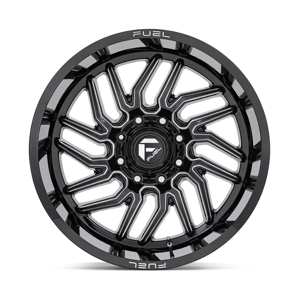 20x9 Fuel Off-Road D807 Hurricane Gloss Black Milled Wheel 5x150 (1mm)