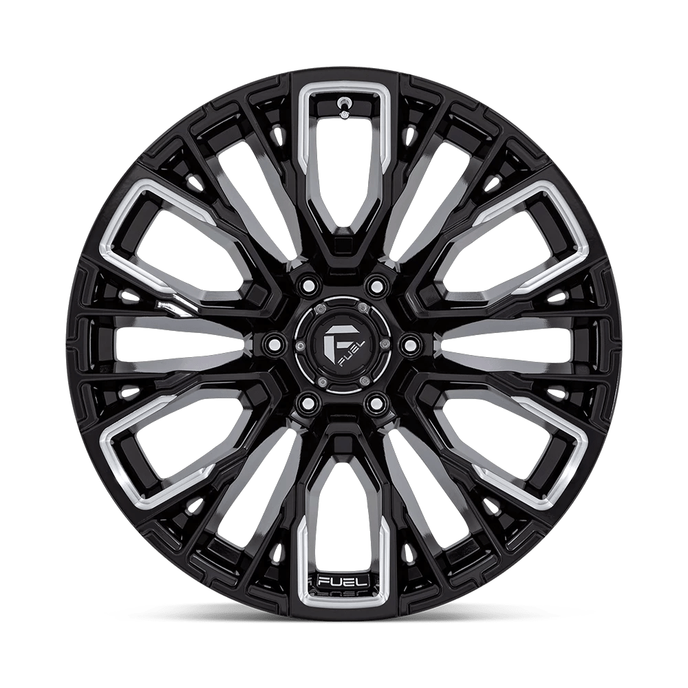 17x9 Fuel Off-Road D849 Rebar Gloss Black Milled Wheel 6x135 (1mm)