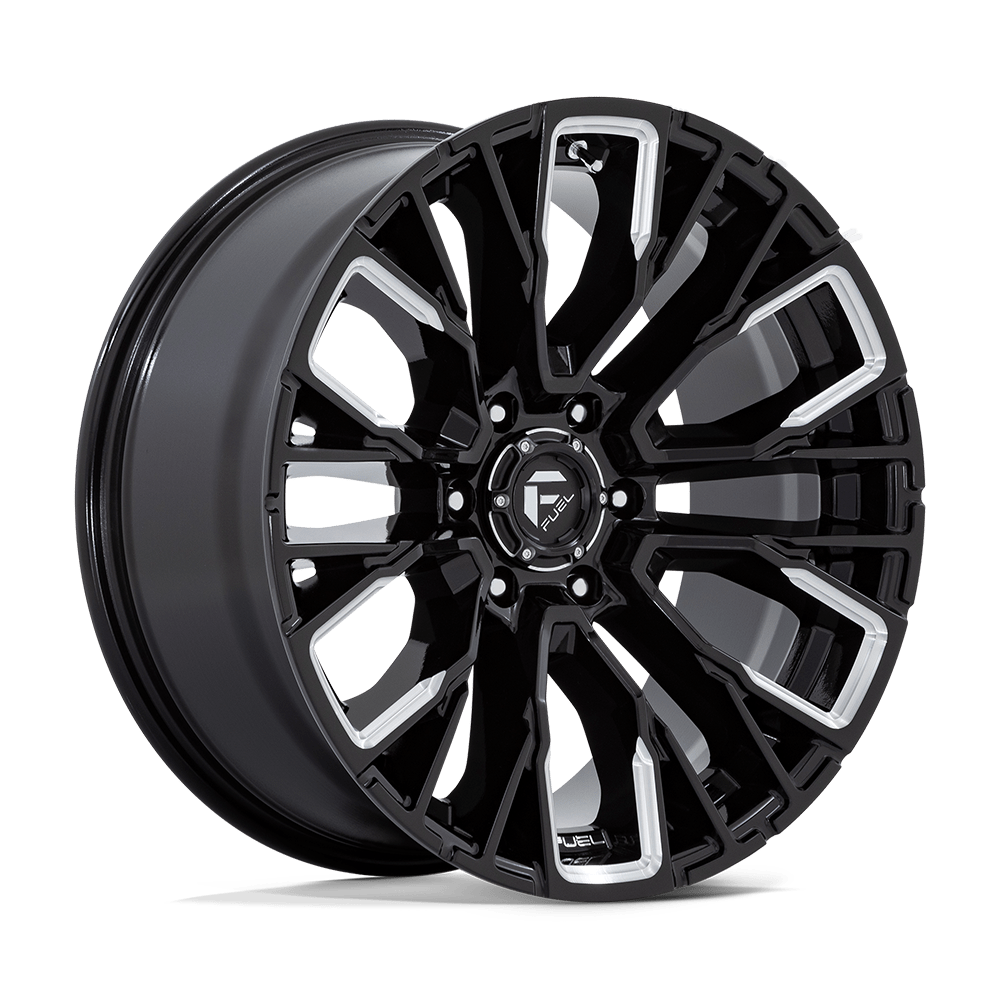 20x9 Fuel Off-Road D849 Rebar Gloss Black Milled Wheel 6x5.5 (1mm)