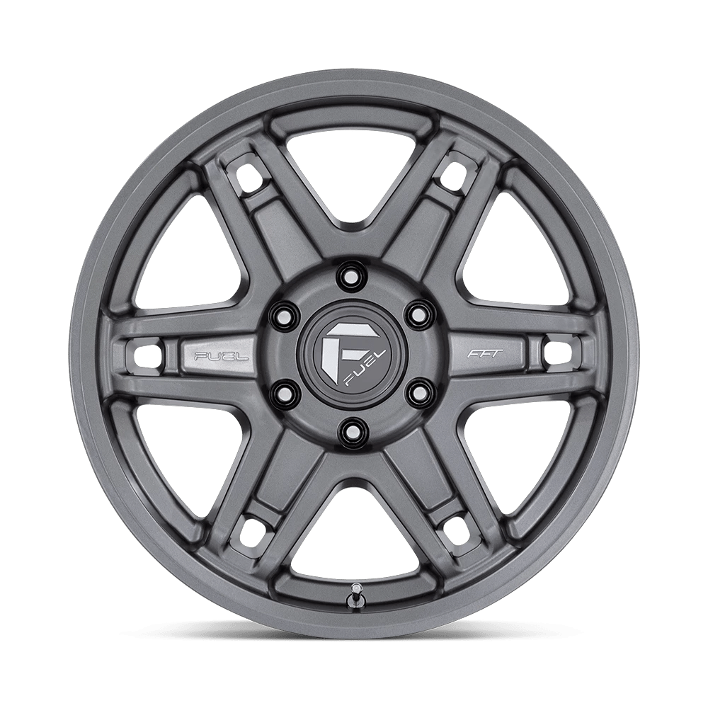 17x8.5 Fuel Off-Road D838 Slayer Matte Gunmetal Wheel 6x5.5 (-15mm)
