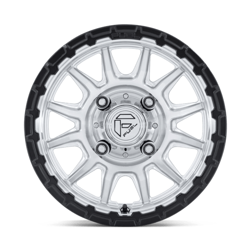 15x7 Fuel FV866 Piston Hyper Silver Machined Matte Black UTV Wheel 4x110 (10mm)