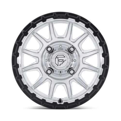 15x7 Fuel FV866 Piston Hyper Silver Machined Matte Black UTV Wheel 4x156 (10mm)