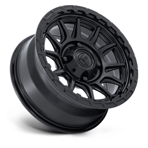 15x7 Fuel FV866 Piston Matte Black W/ Gloss Black Lip UTV Wheel 4x110 (10mm)