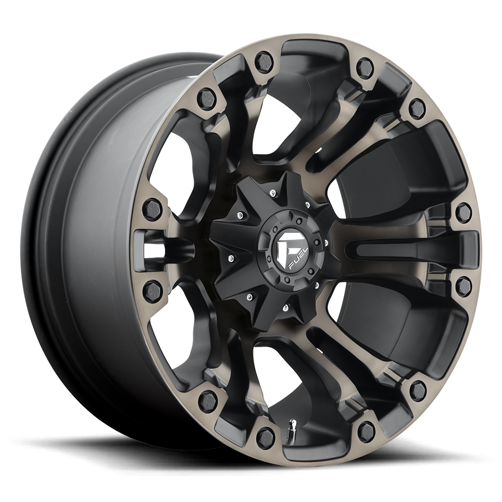 20x10 Fuel D569 Vapor Black & Machined Wheel 6x5.5/6x135 (-18mm)