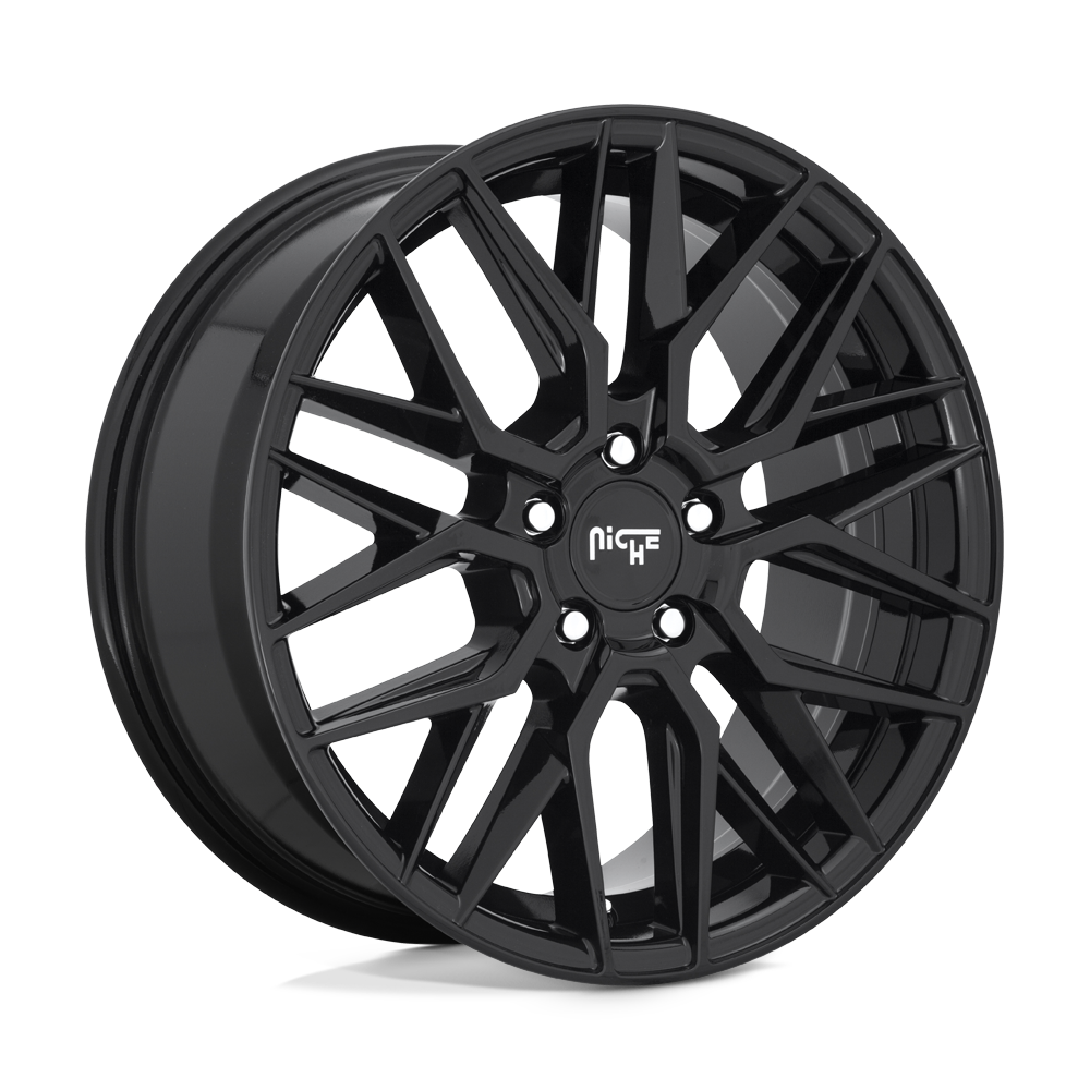 18x8 Niche M224 GAMMA GLOSS BLACK Wheel 5x112 (42mm)