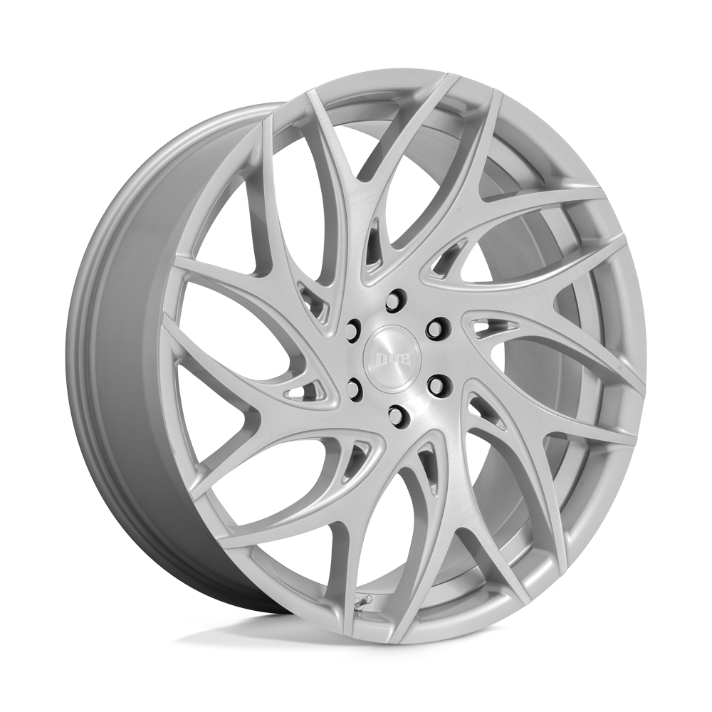 20x9 DUB S261 G.O.A.T. Silver Brushed Face Wheel 5x120 (35mm)
