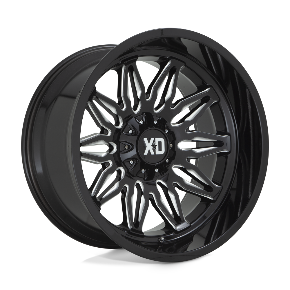 20x10 XD XD859 GUNNER Gloss Black Milled Wheel 5x5/5x5.5 (-18mm)