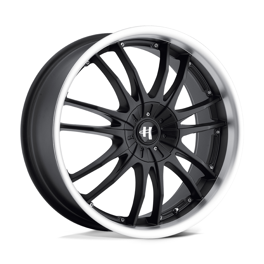 17x7.5 Helo HE845 Gloss Black Machined Wheel 5x4.5/5x5 (42mm)