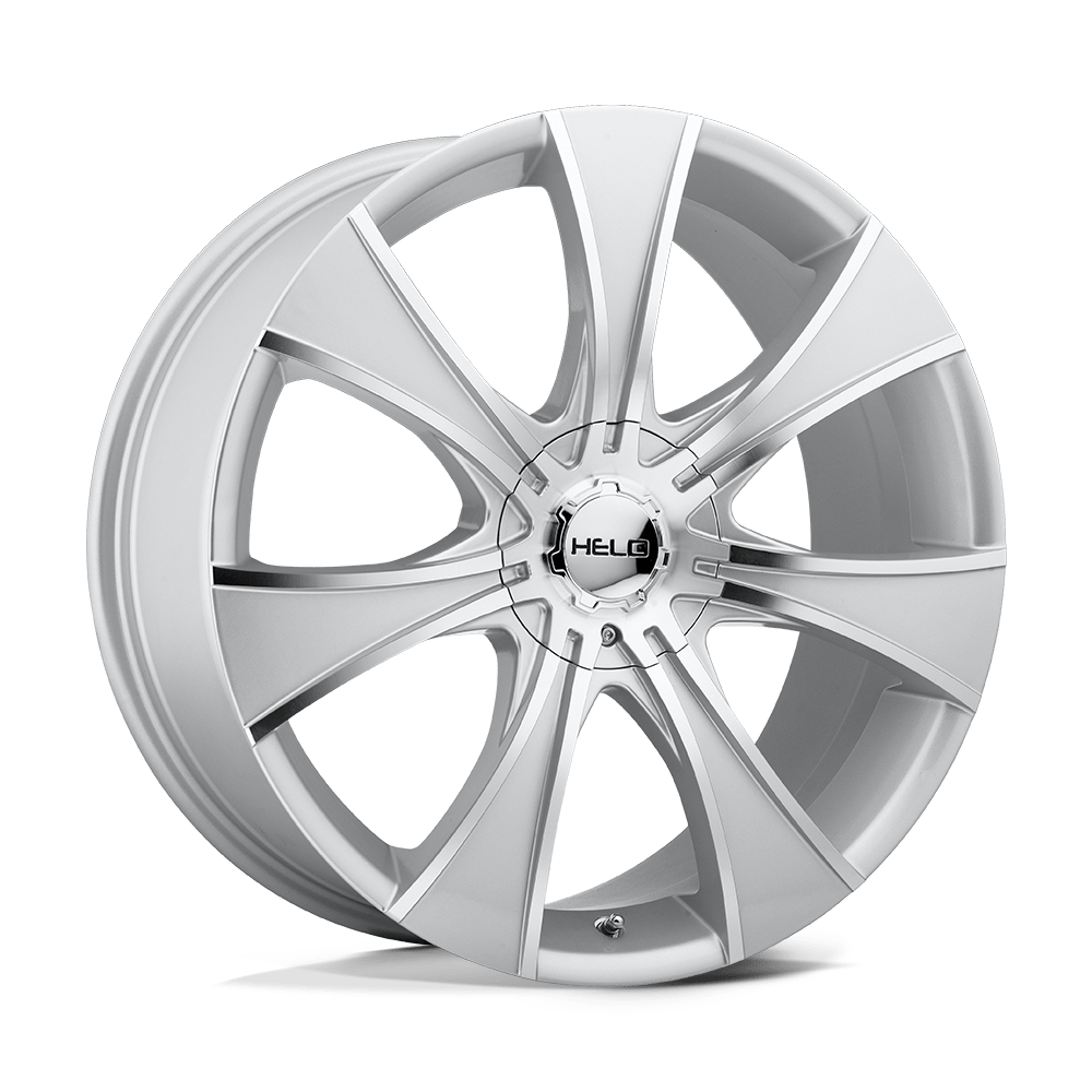 15x7 Helo HE874 Dark Silver W/ Mach Face Wheel 5x4.5/5x4.75 (21mm)