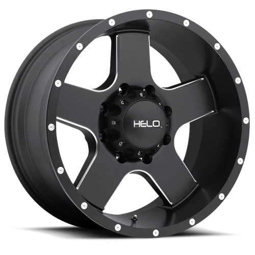 HE886 18X9 6X5.5 SEMI G-BLK MILLED -12MM