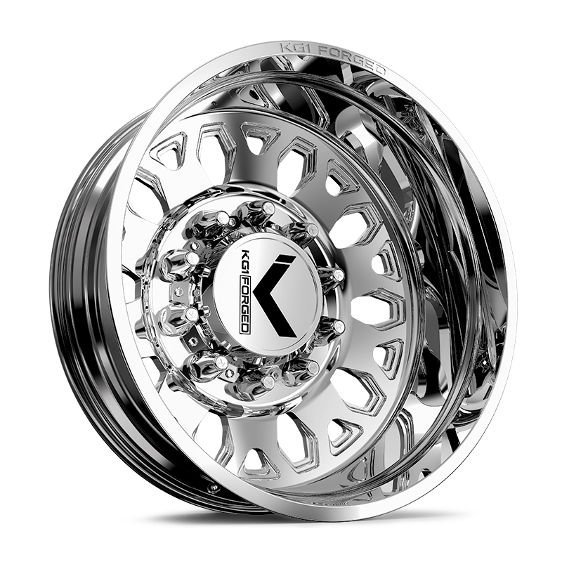 26x8.25 KG1 Forged KD002 Honor Polished DUALLY REAR Wheel 10x285 (146mm)