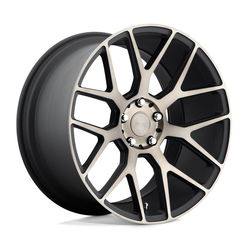 19x8.5 Niche M159 INTAKE MATTE BLACK MACHINED RING Wheel 5x4.5 (35mm)
