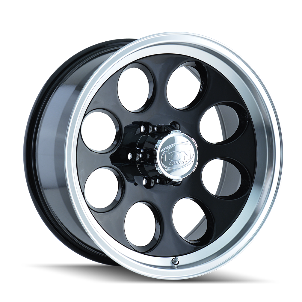17x9 Ion 171 Black/Machined Wheel 5x5.5 (0mm)