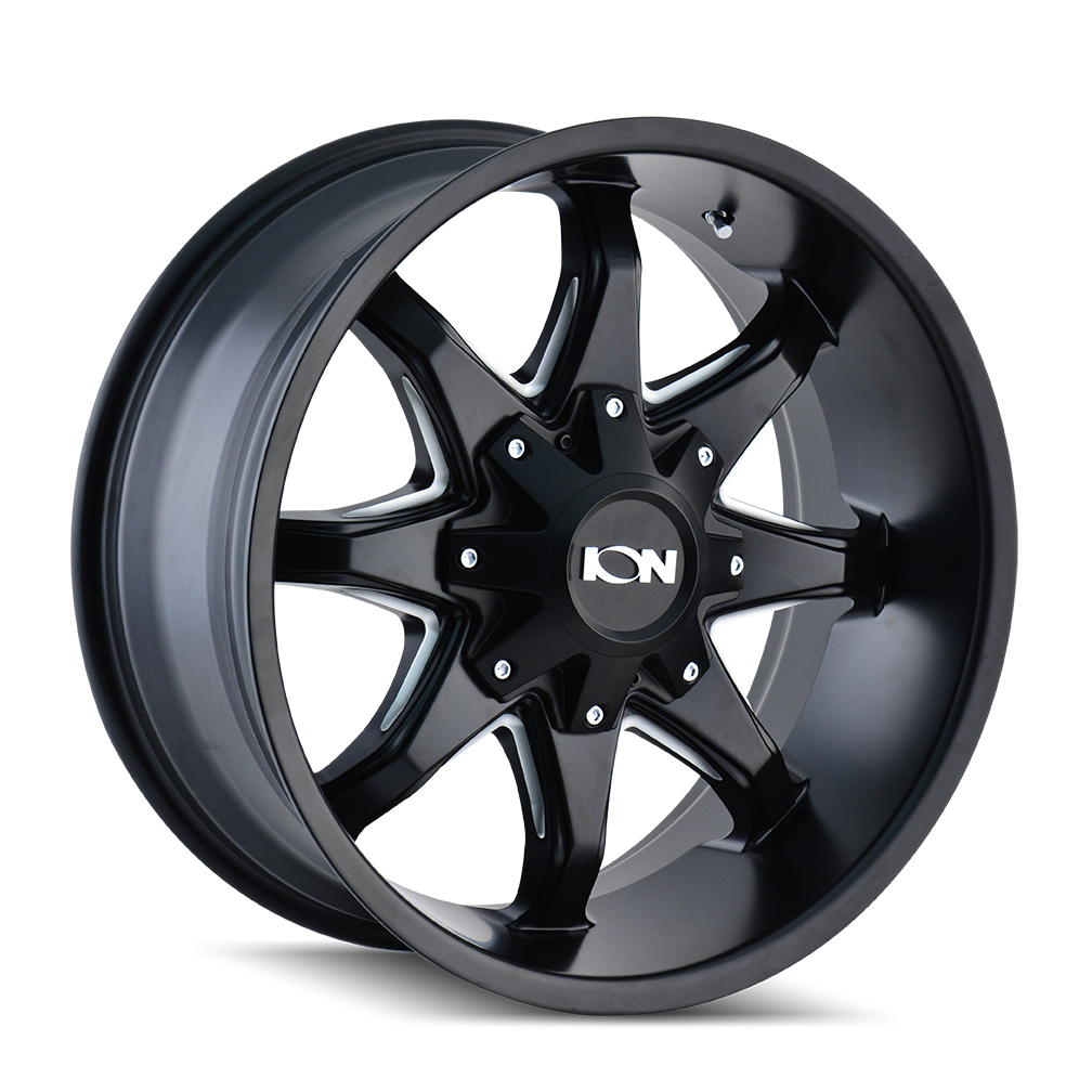 20x12 Ion 181 Black Milled Wheel 8x180 (-44mm)