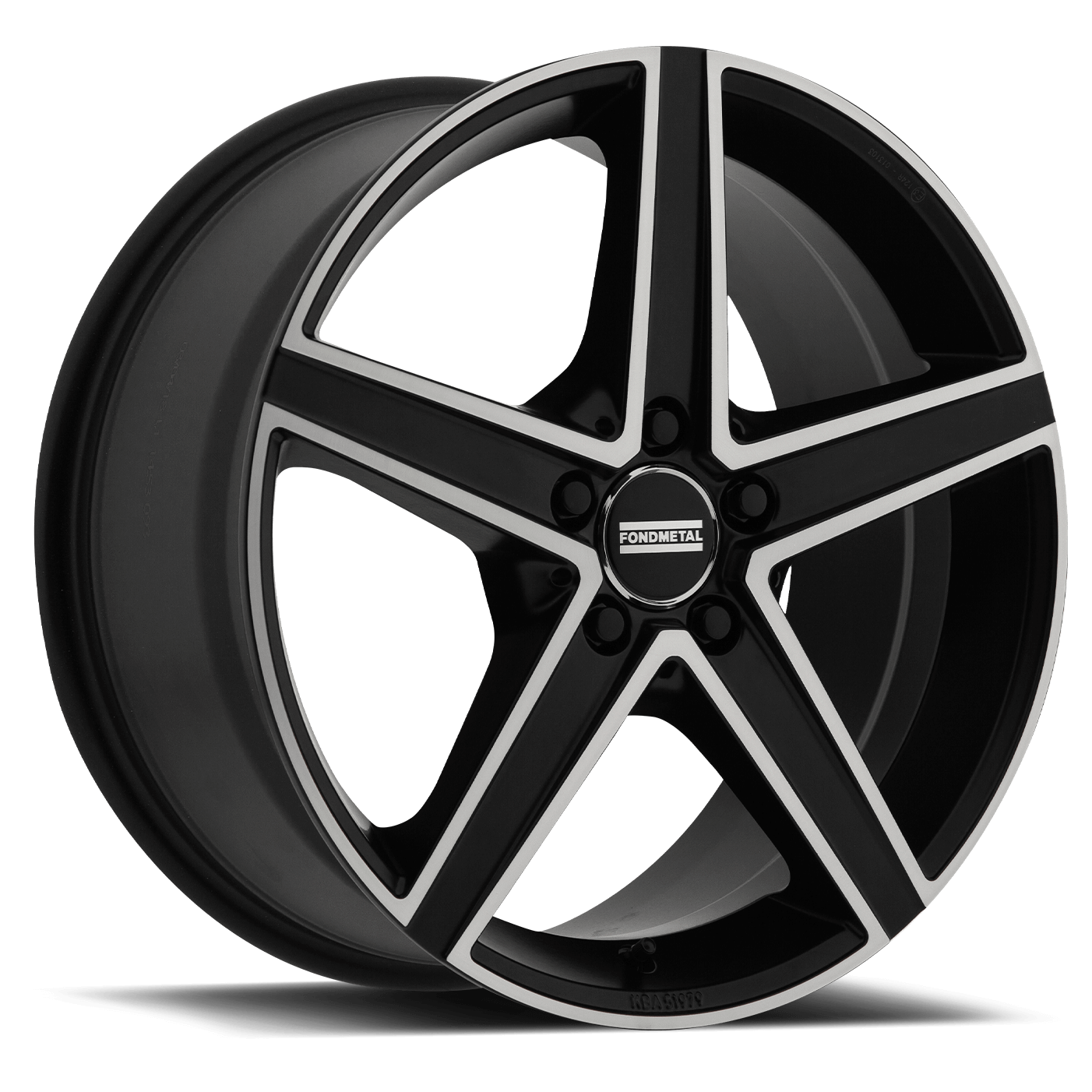 18x8 Fondmetal Ioke Matte Black Machined Wheel 5x112 (48mm)