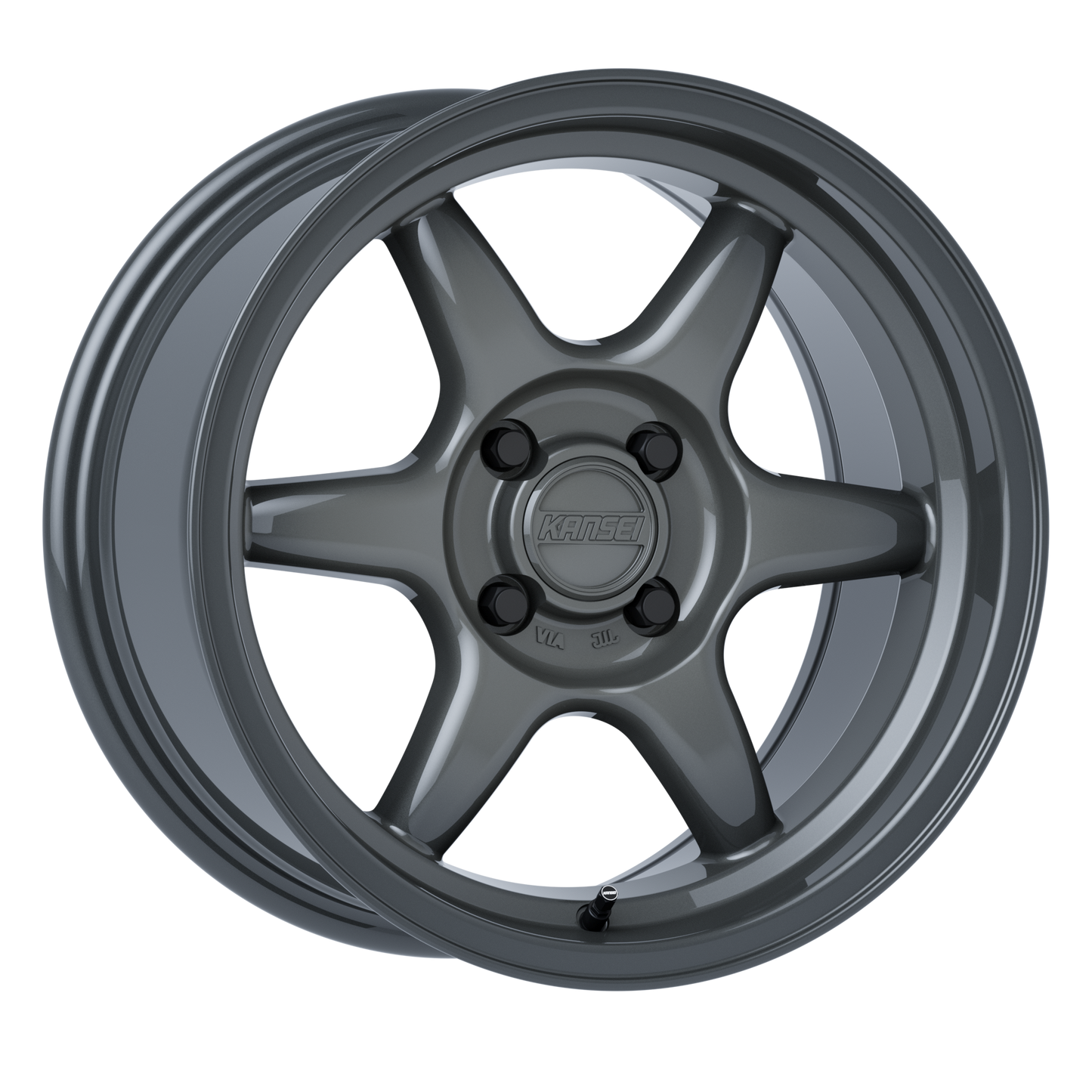 15x8 Kansei K11G Tandem Gloss Gunmetal Wheel 4x100 (0mm)