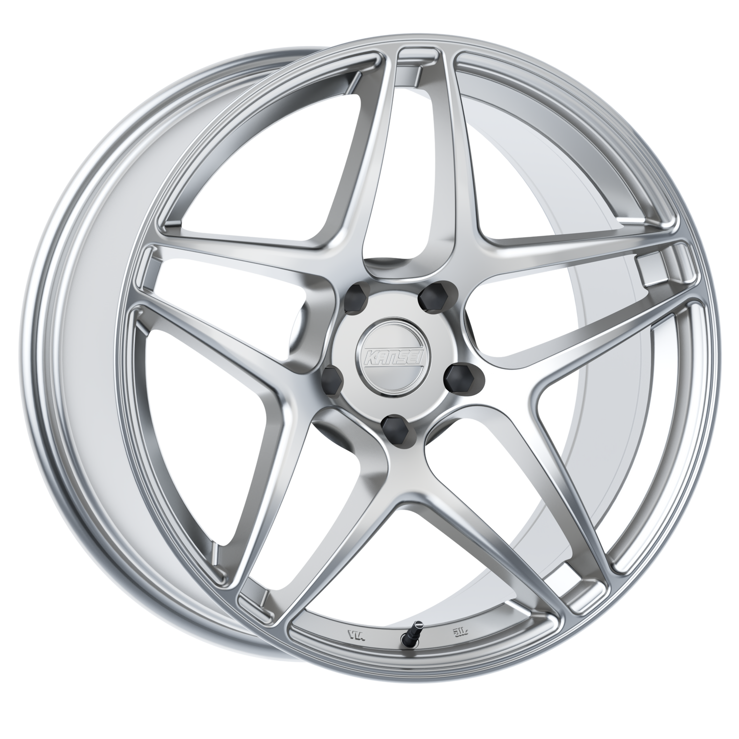 19x10.5 Kansei K15H Astro Hyper Silver Wheel 5x4.5 (12mm)