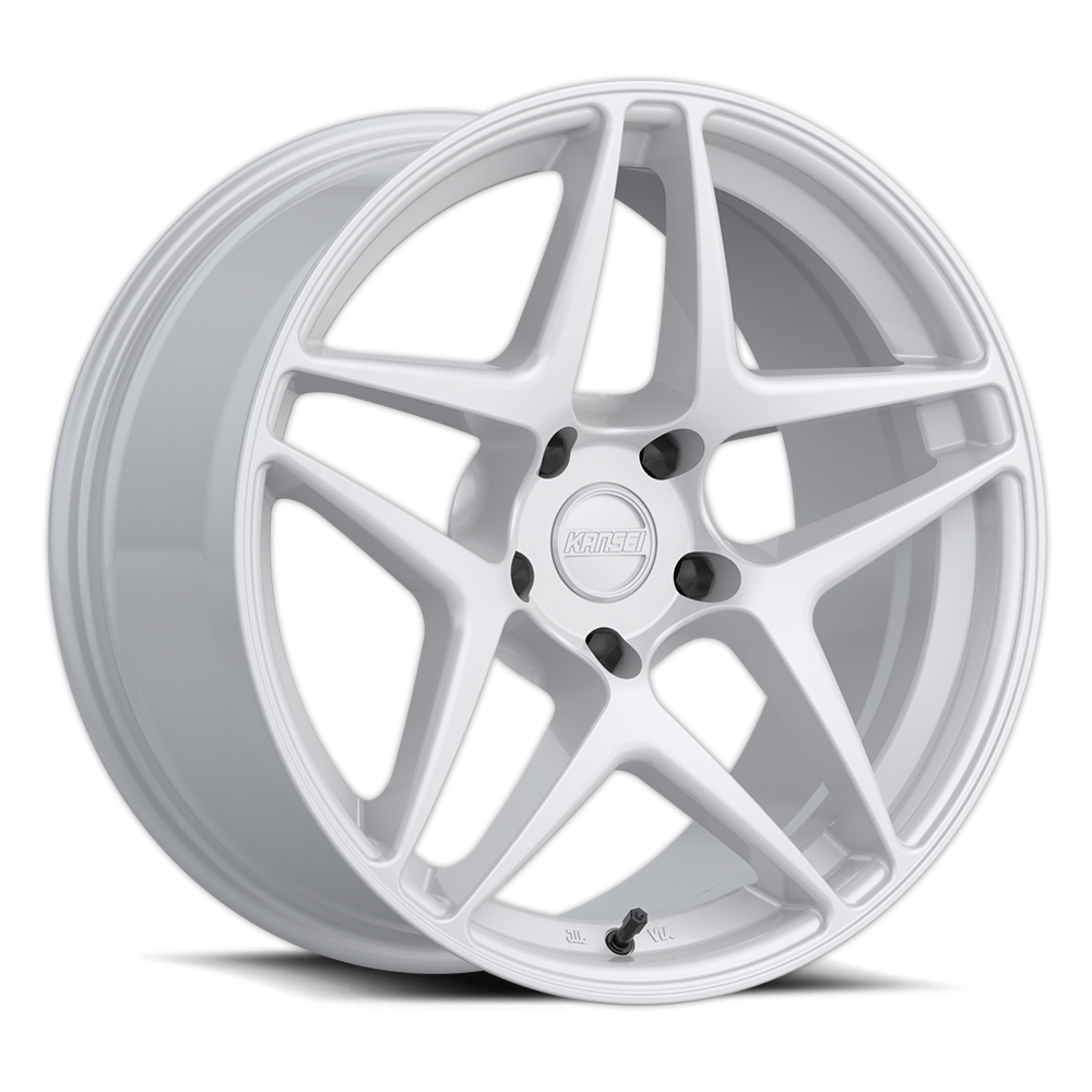 18x8.5 Kansei K15W Astro Gloss White Wheel 5x4.5 (35mm)