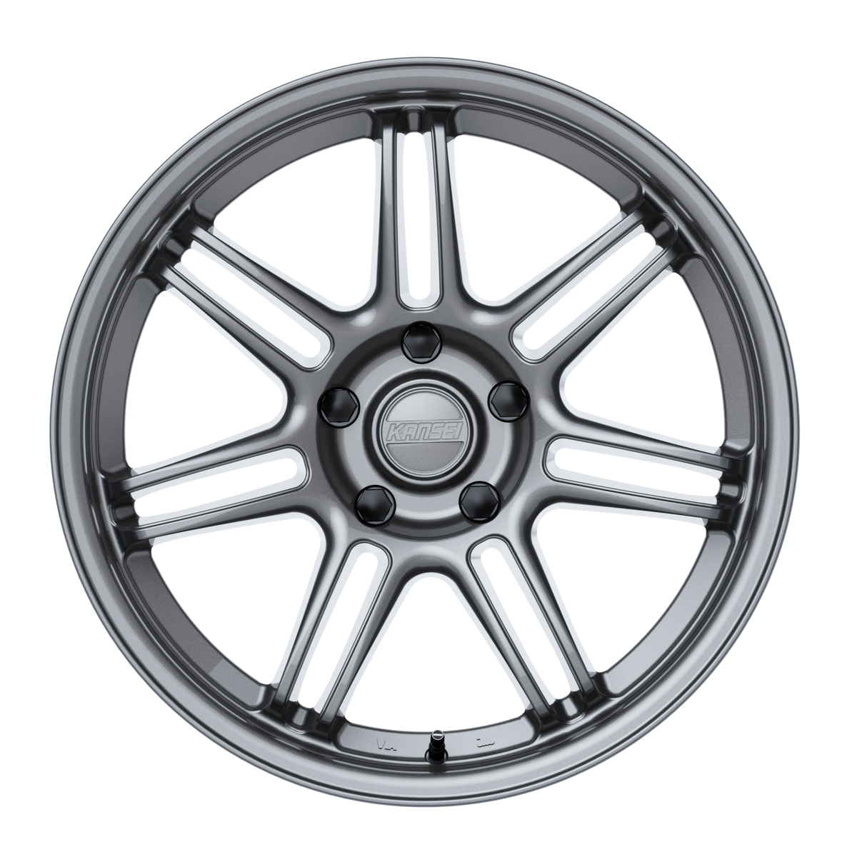 18x9.5 Kansei K17G Seven Gloss Gunmetal Wheel 5x100 (35mm)