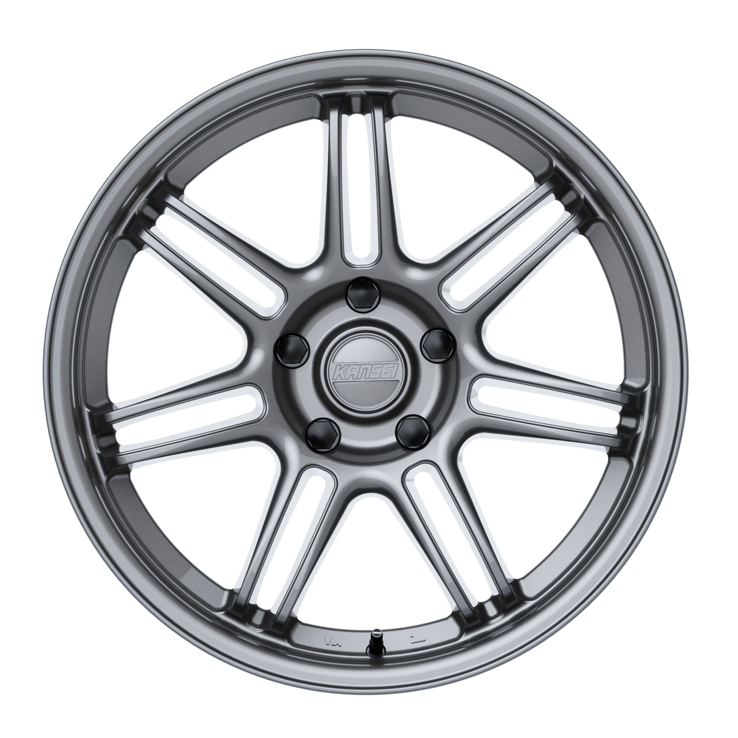 18x8.5 Kansei K17G Seven Gloss Gunmetal Wheel 5x100 (35mm)