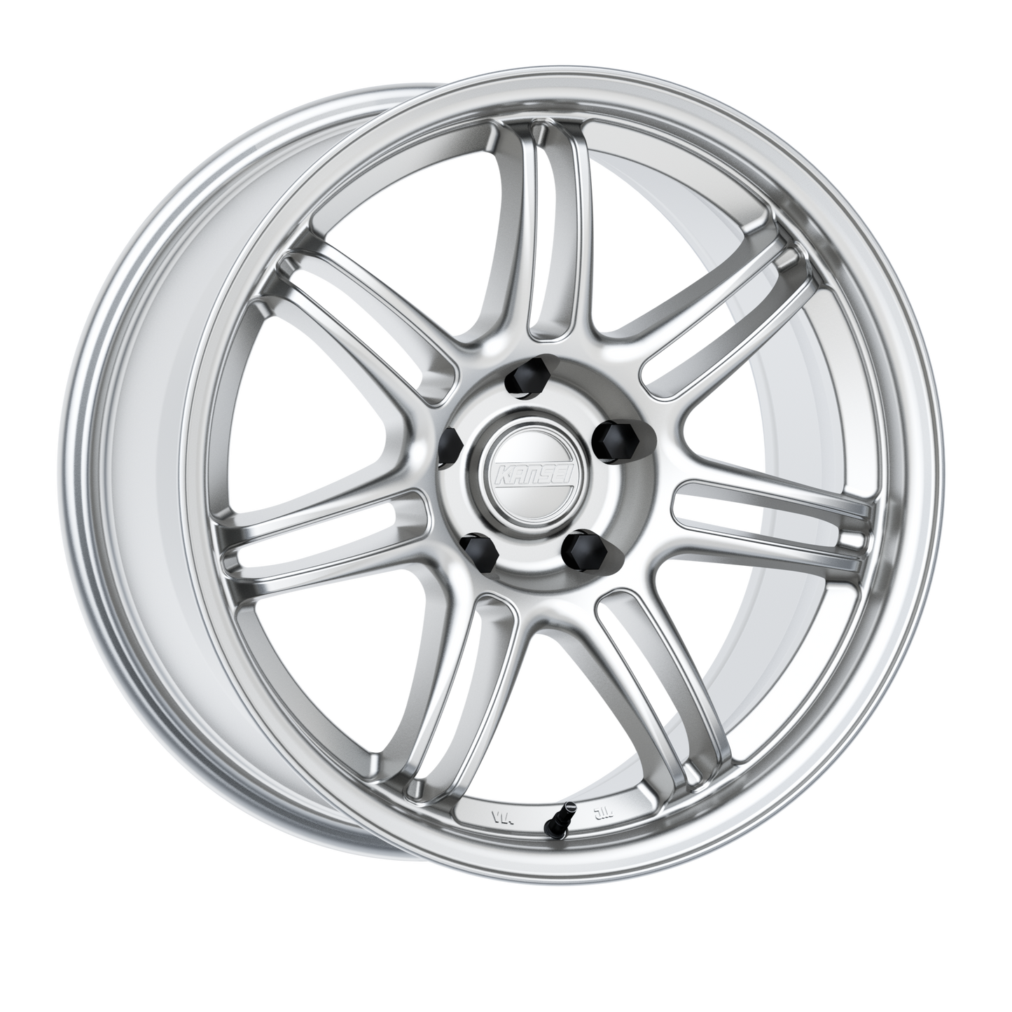 18x9.5 Kansei K17H Seven Hyper Silver Wheel 5x100 (35mm)