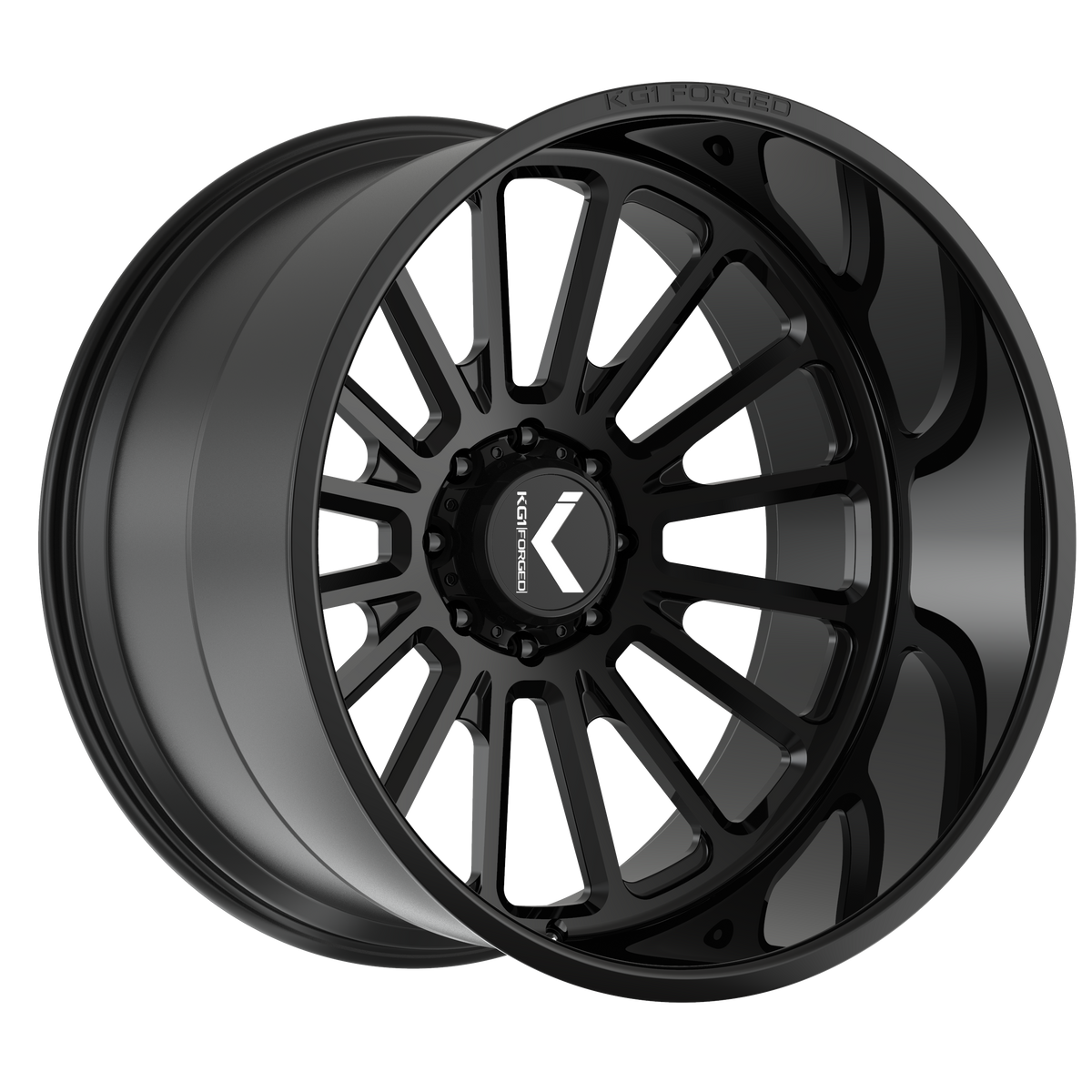 22x12 KG1 Forged KC010 Victor Gloss Black Wheel 8x180 (-44mm)