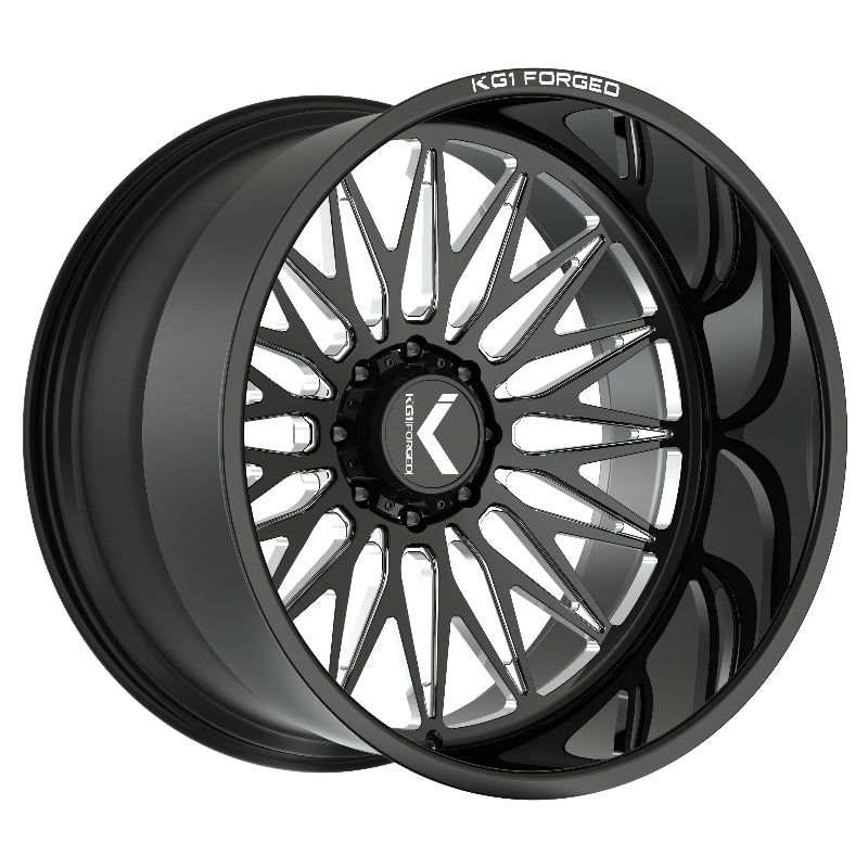 26x16 KG1 Forged KC059 Seismic Gloss Black Milled Wheel Blank (-101mm)