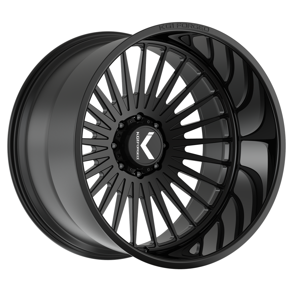 22x12 KG1 Forged KC060 Czar Gloss Black Wheel 8x180 (-44mm)