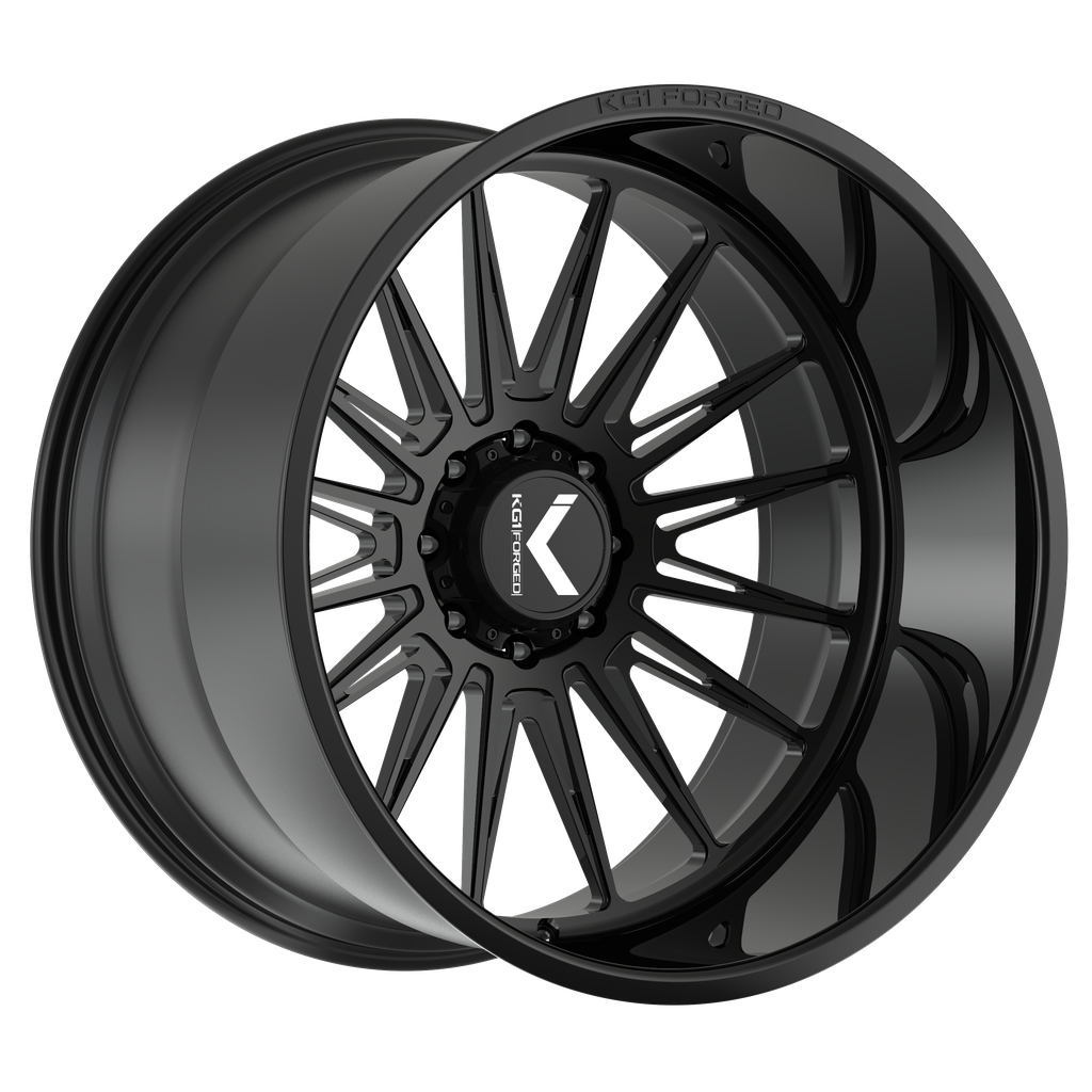 22x12 KG1 Forged KC064 Taze Gloss Black Wheel 8x170 (-44mm)