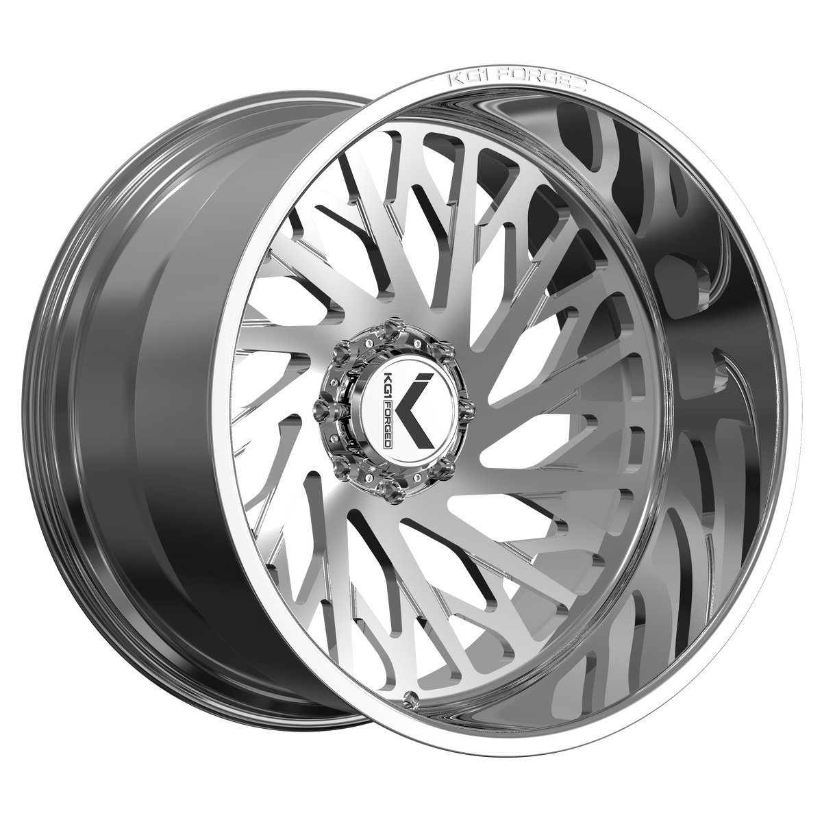 24x14 KG1 Forged KC075 Blazed Polished LEFT DIRECTIONAL Wheel Blank (-76mm)