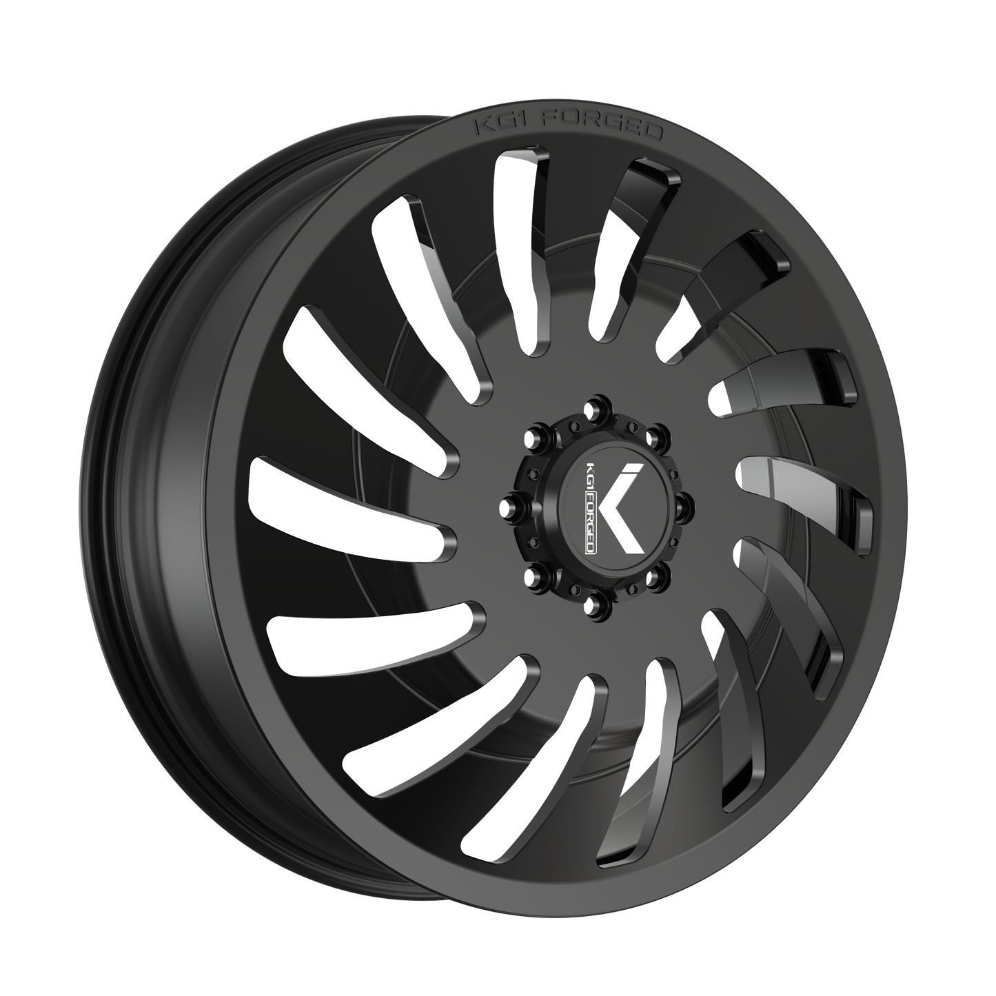 24x8.25 KG1 Forged KD005 Razor LEFT DIRECTIONAL DUALLY FRONT Wheel 8x200 (145mm)