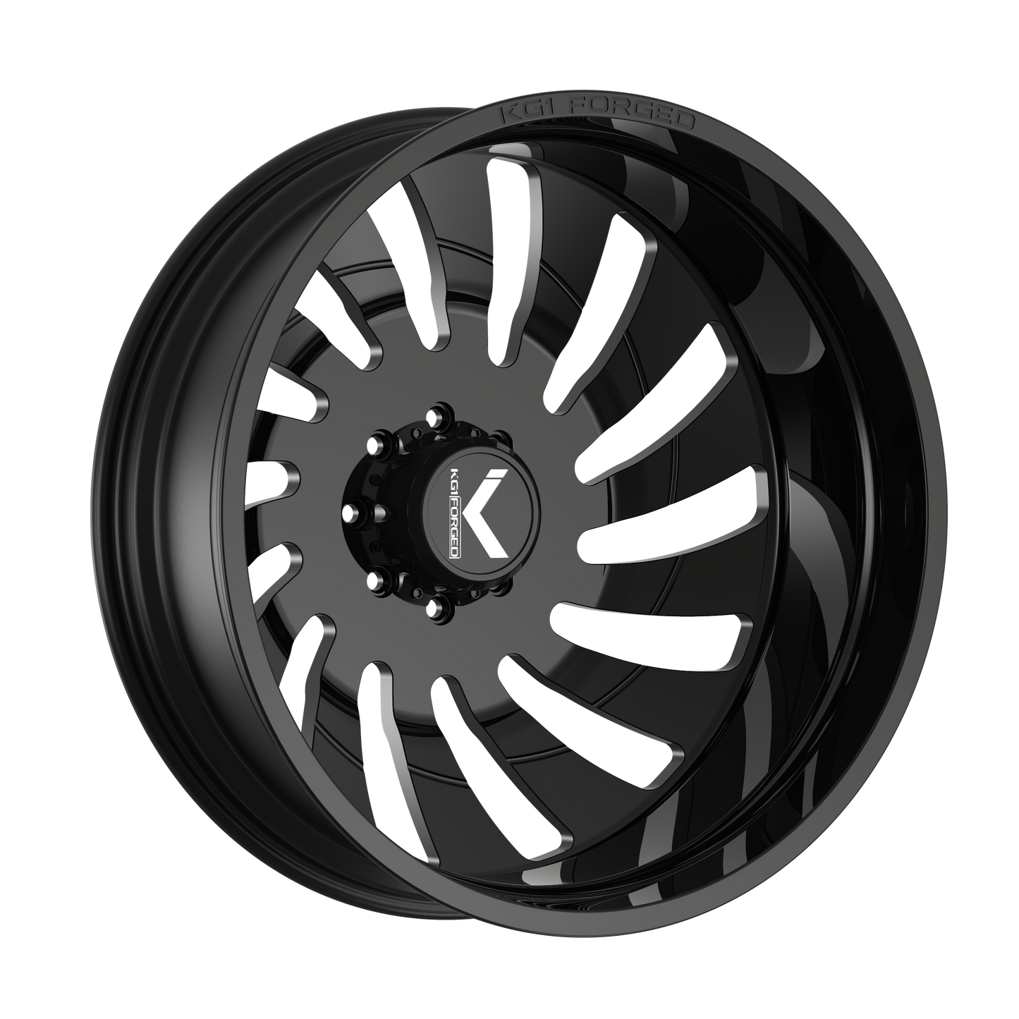 24x8.25 KG1 Forged KD005 Razor LEFT DIRECTIONAL DUALLY OUTER Wheel 8x200 (145mm)