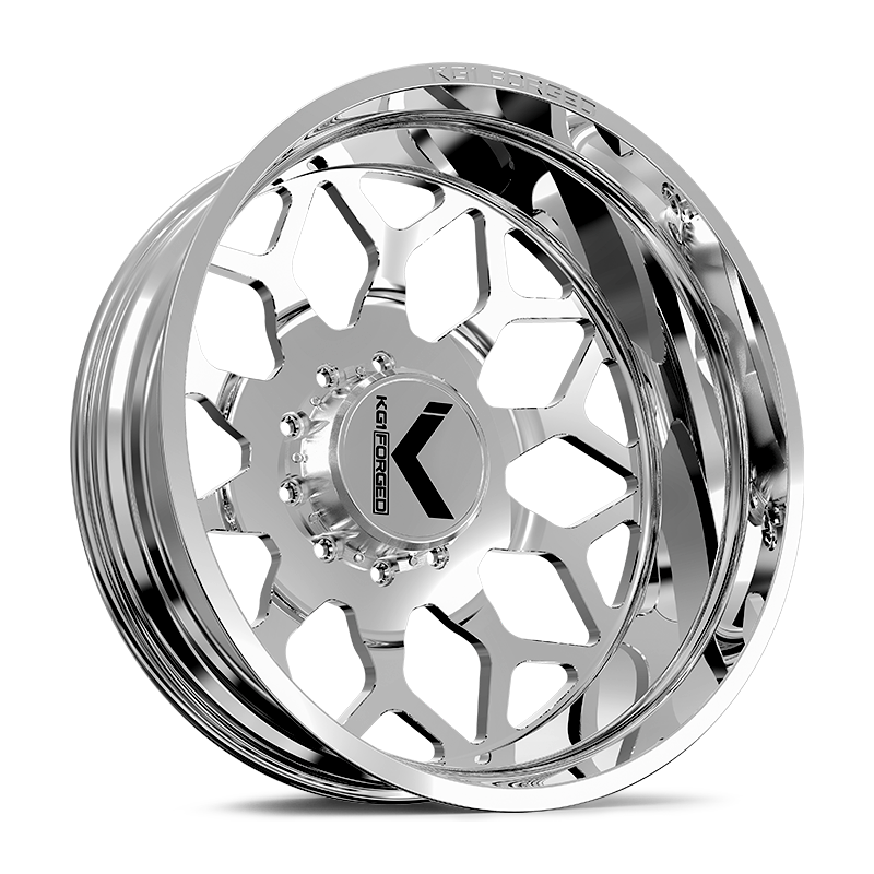 26x8.25 KG1 Forged KD016 Luxor DUALLY INNER Polished Wheel 10x225 (145mm)