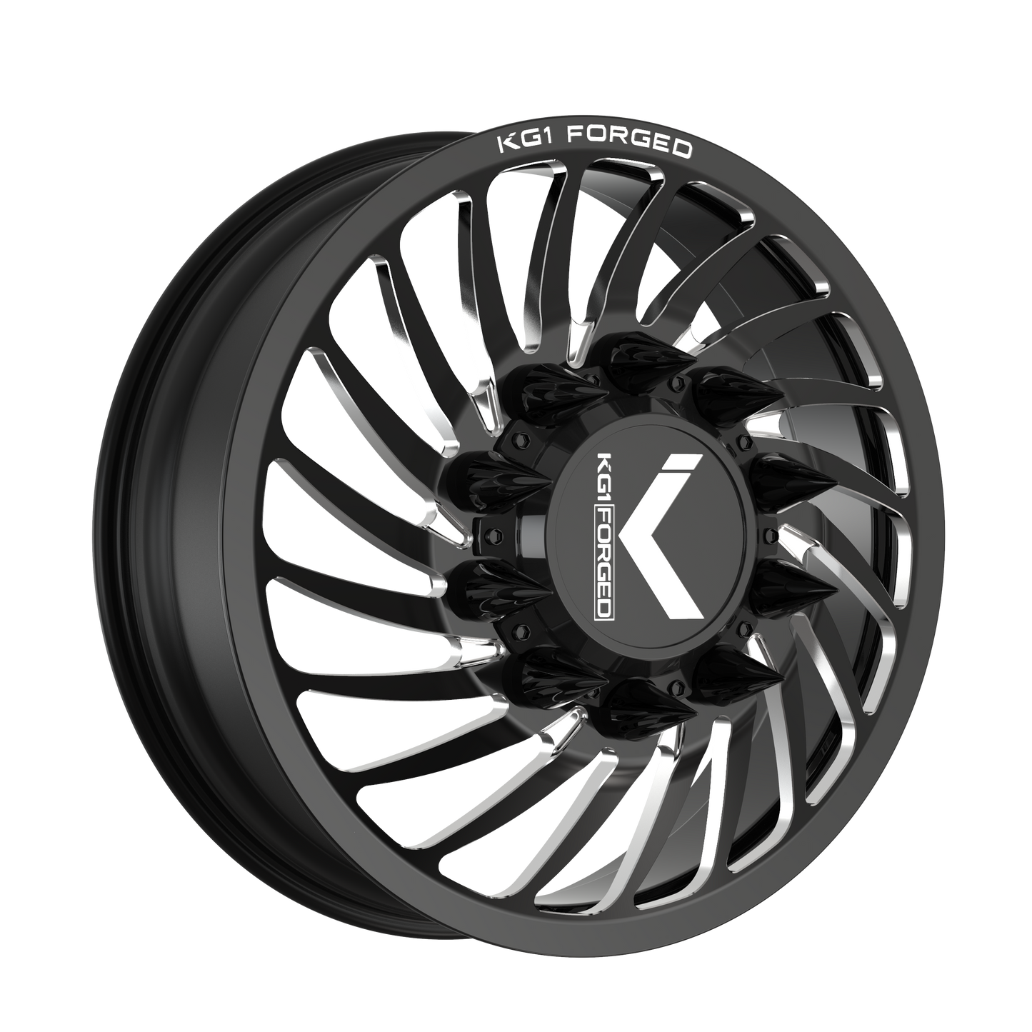 22x8.25 KG1 Forged KD023 Bender-D LEFT DUALLY FRONT Wheel 10x285 (145mm)