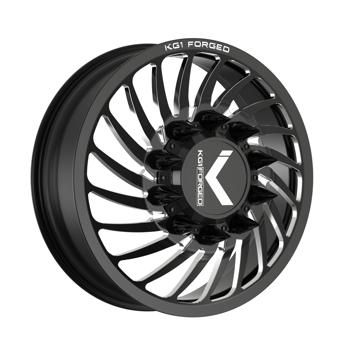 26x8.25 KG1 Forged KD023 Bender-D RIGHT DUALLY FRONT Wheel 10x285 (145mm)