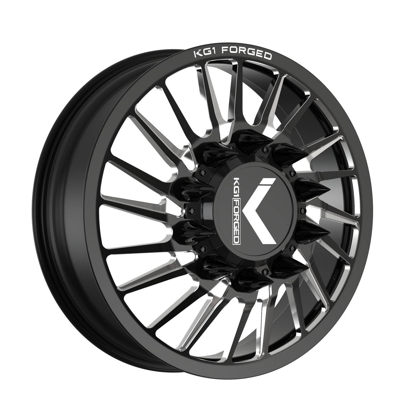 22x8.25 KG1 Forged KD038 Javelin-D RIGHT DIR DUALLY FRONT Wheel 10x285 (145mm)