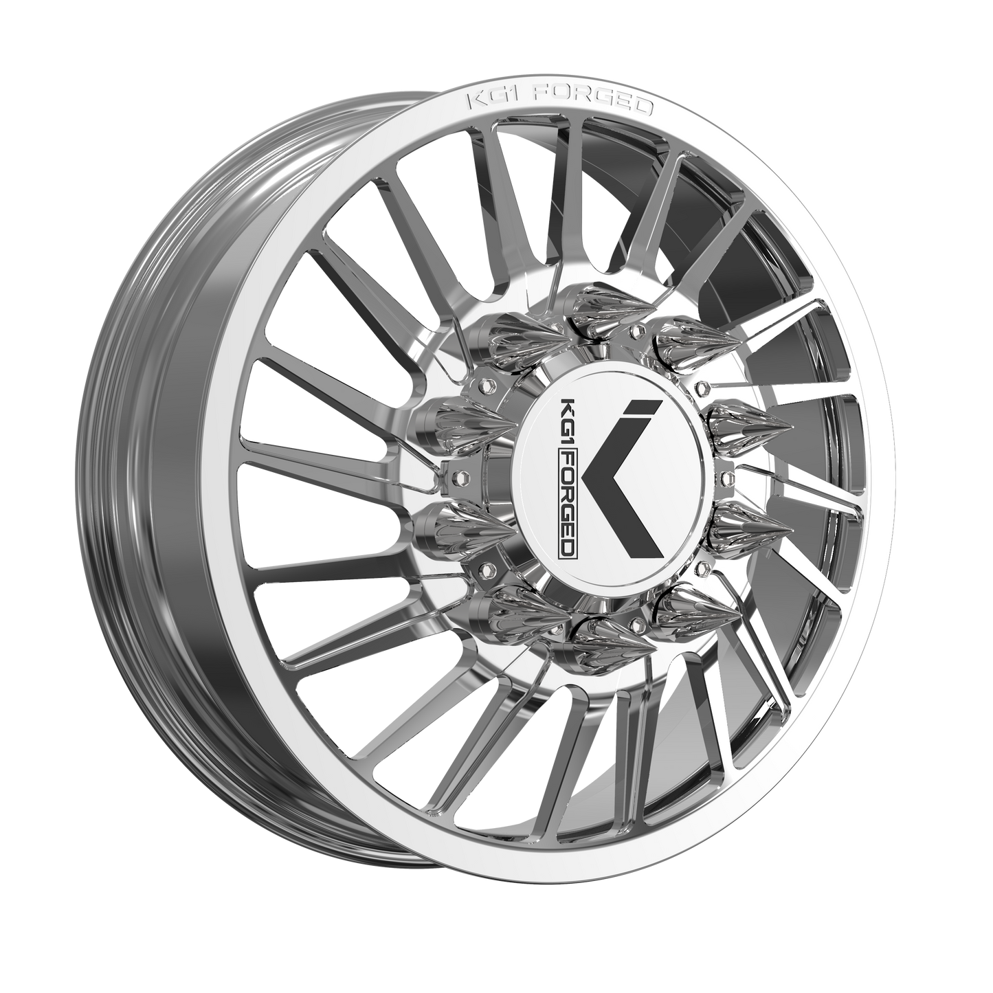 22x8.25 KG1 Forged KD038 Javelin-D RIGHT DIR DUALLY FRONT Wheel 10x225 (145mm)