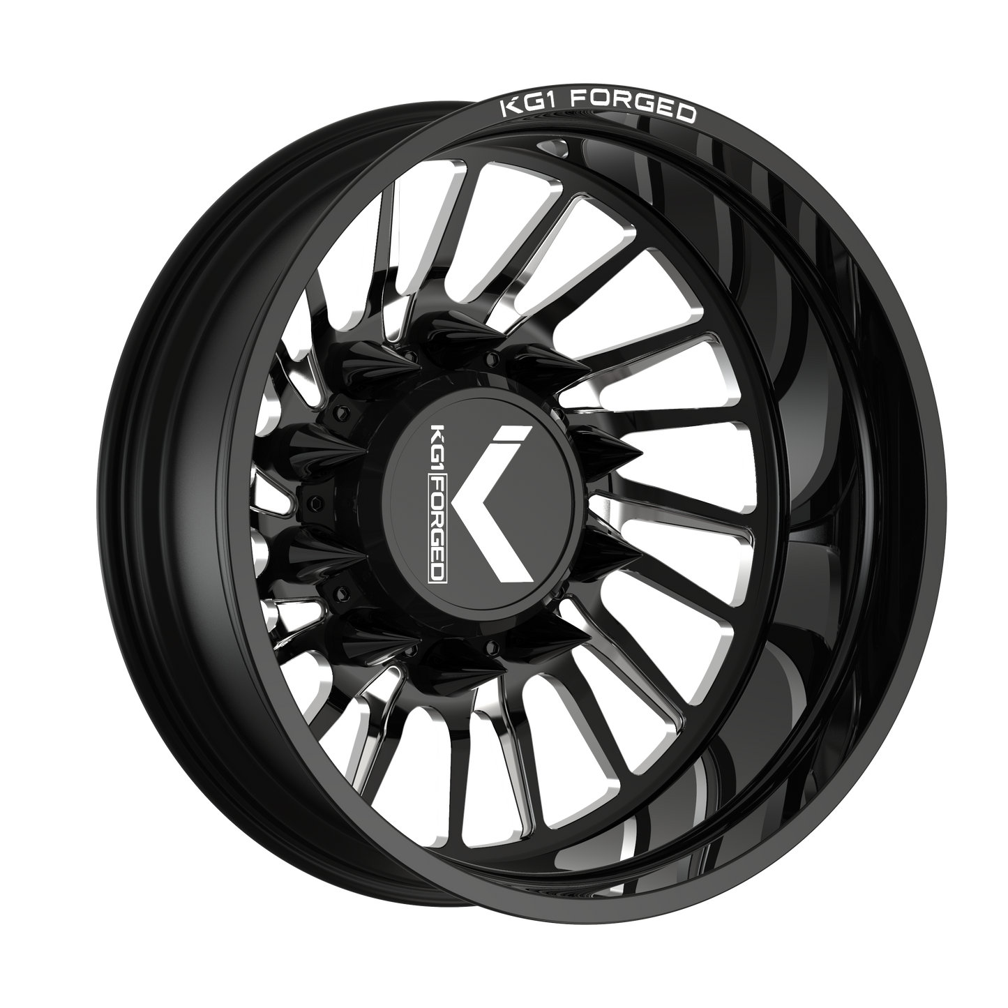 24x8.25 KG1 Forged KD038 Javelin-D RIGHT DUALLY REAR/INNER Wheel 10x285 (145mm)