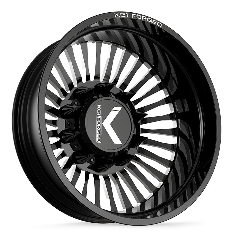 26x8.25 KG1 KD051 Vegas Gloss Black Premium Milled FORGED Wheel 10x285 (145mm)