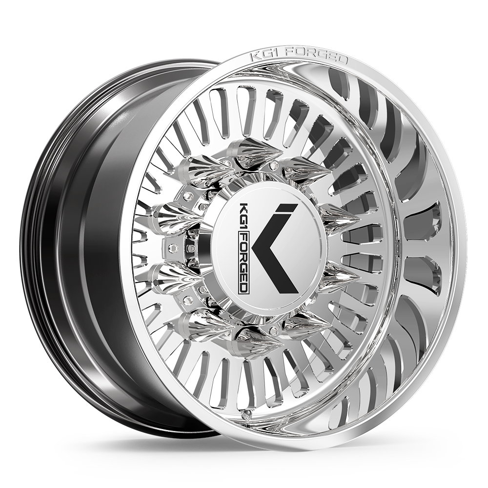 26x14 KG1 Forged KD051 Vegas-S Polished DUALLY SS FRONT Wheel Blank (-76mm)