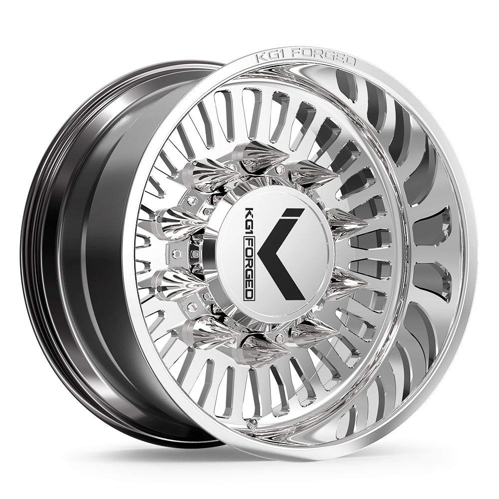 26x12 KG1 Forged KD051 Vegas-S Polished DUALLY SS FRONT Wheel Blank (-44mm)