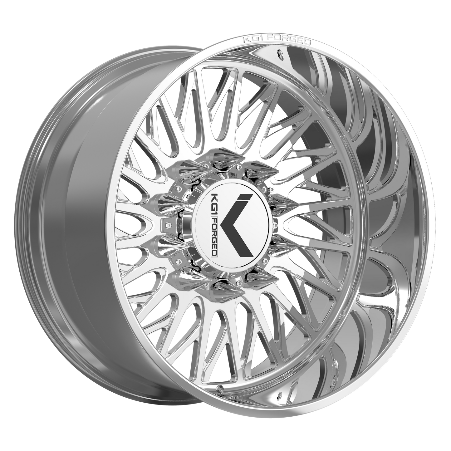 26x14 KG1 Forged KD054 Glaze-S RIGHT DIR DUALLY SS FRONT Wheel Blank (-76mm)