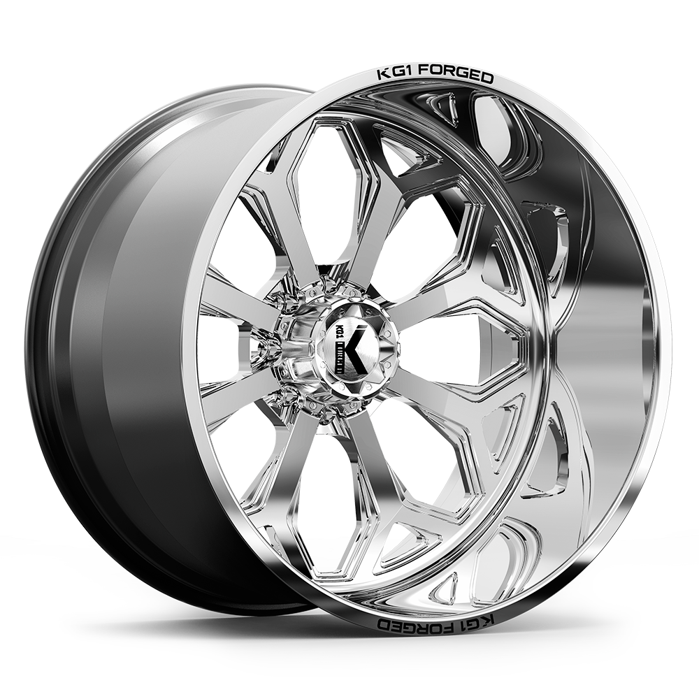 24x12 KG1 Forged KF008 Knox Polished FORGED Wheel 6x135 (-44mm)