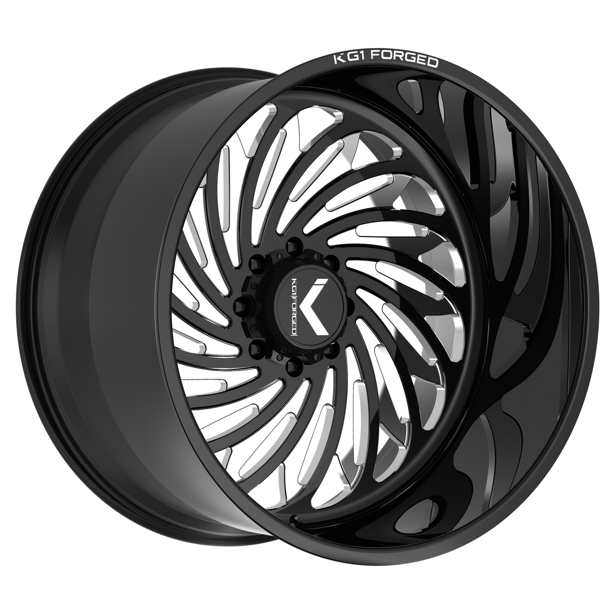 26x16 KG1 Forged KF031 Phantasy Black RIGHT DIRECTIONAL Wheel Blank (-101mm)