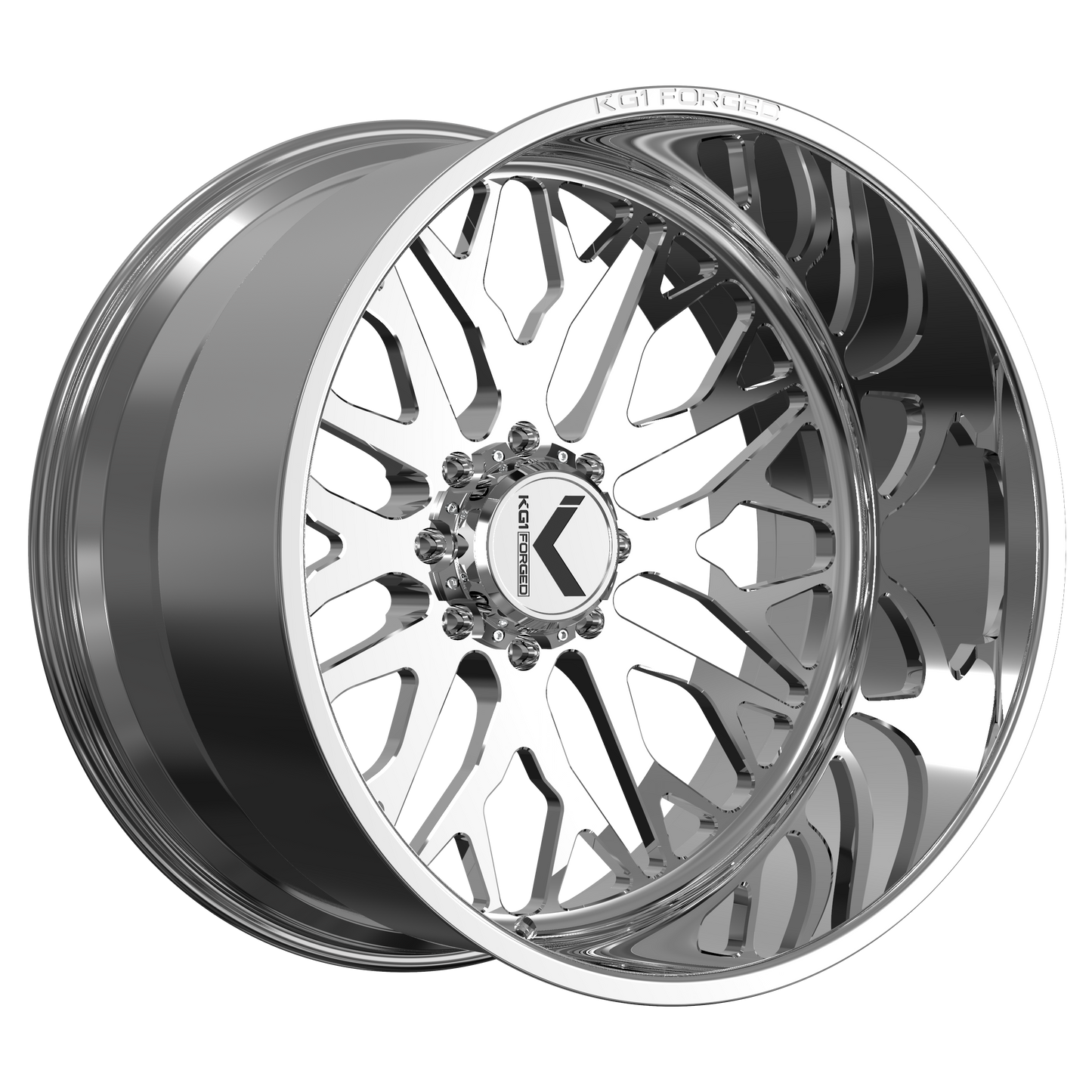 22x12 KG1 Forged KF081 Buckler Polished Wheel Blank (-44mm)