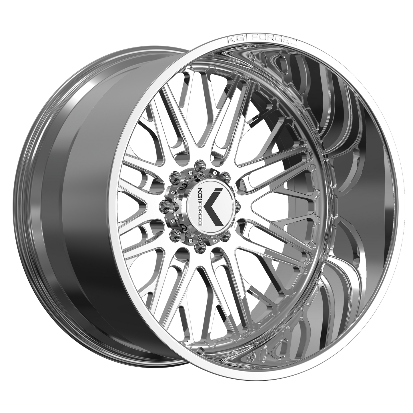 24x12 KG1 Forged KF083 Clique Polished Wheel 6x5.5 (-44mm)